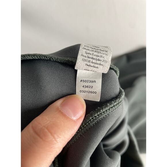 Spanx Air Essentials Wide Leg Pant Womens Medium Palm Green High Waist Classic - Picture 5 of 7